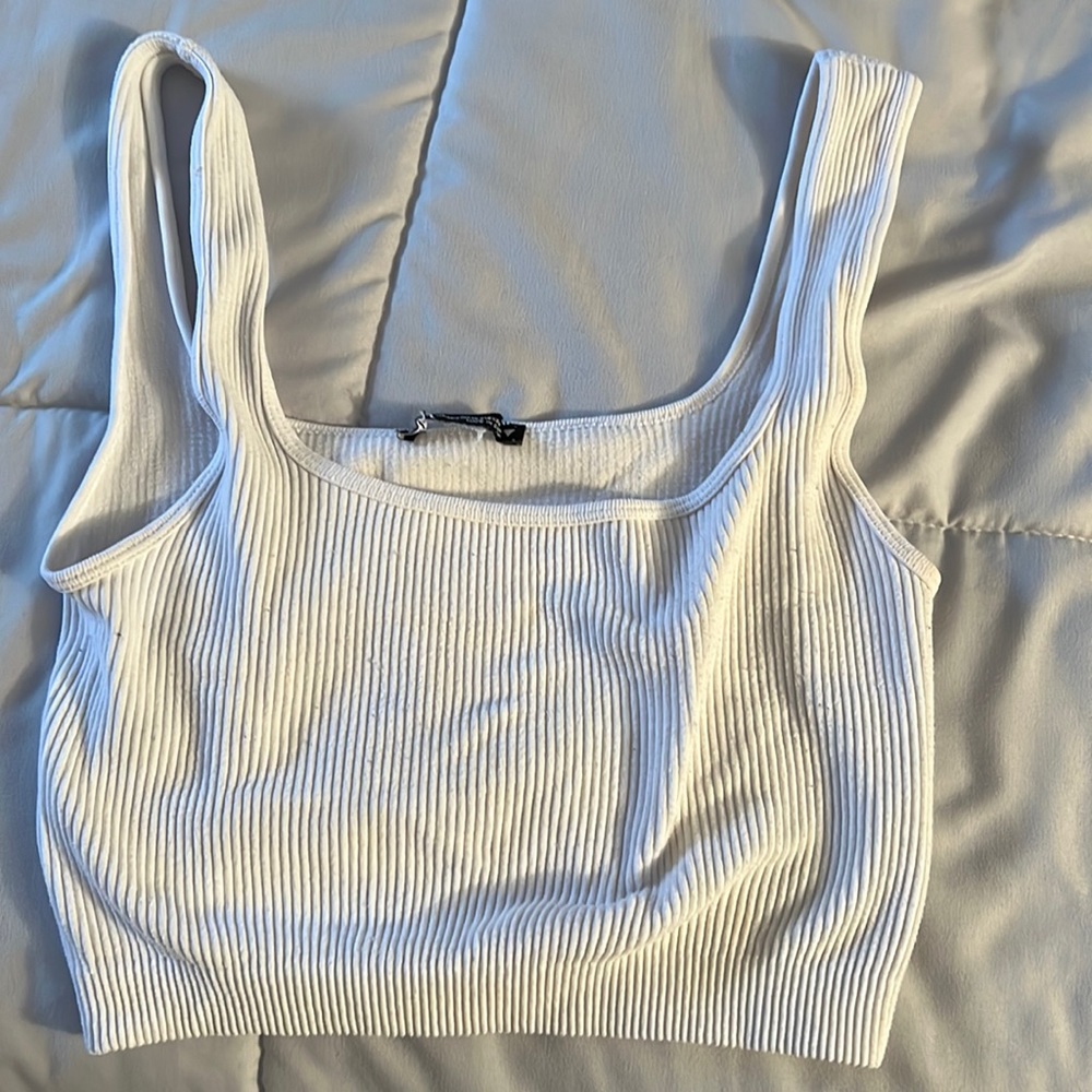 Zara white tank!!